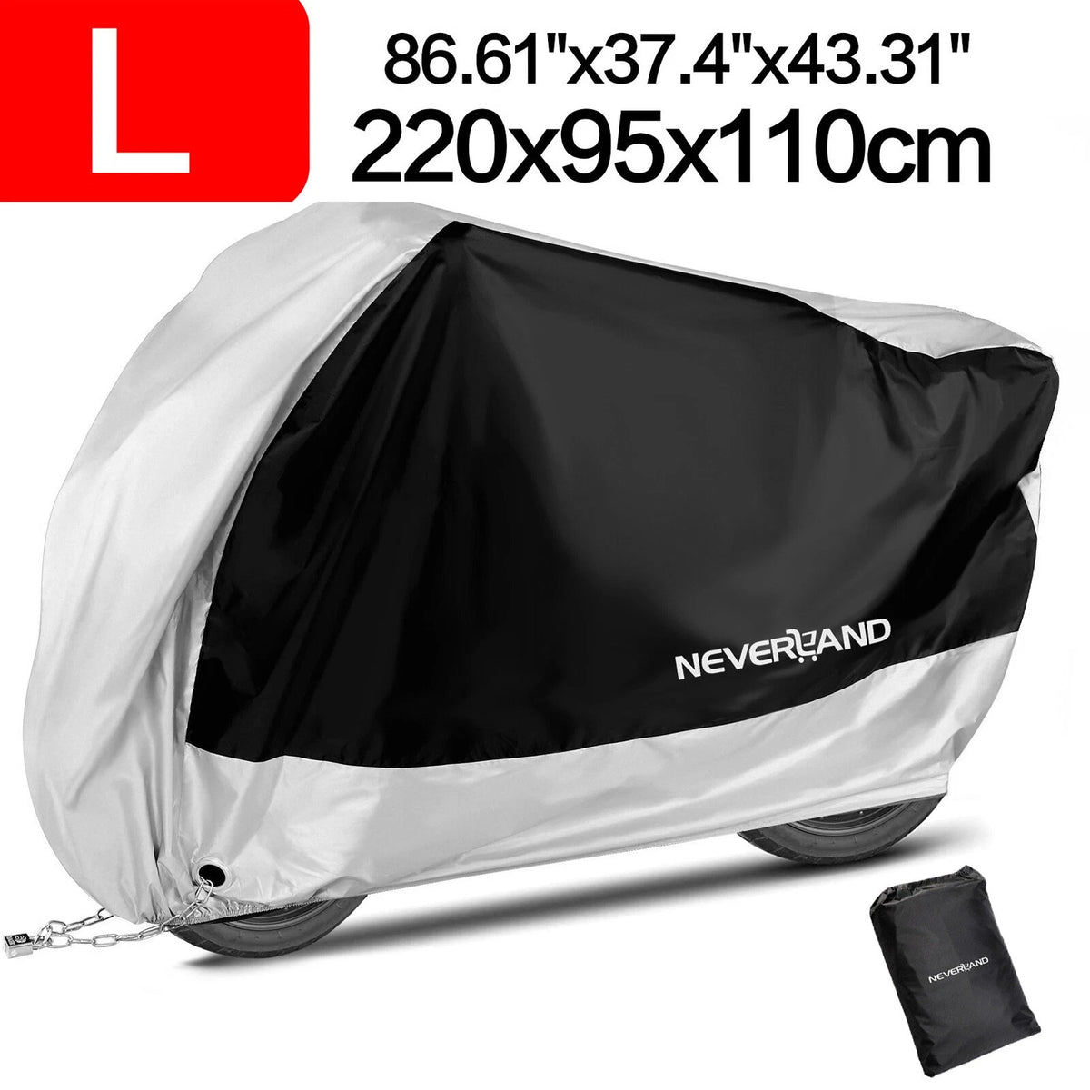 Large Waterproof Motorcycle Cover Heavy Duty for All Models