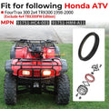 2X Front Brake Drum Seal Combo Kit for Honda TRX300 Fourtrax 1998–2000