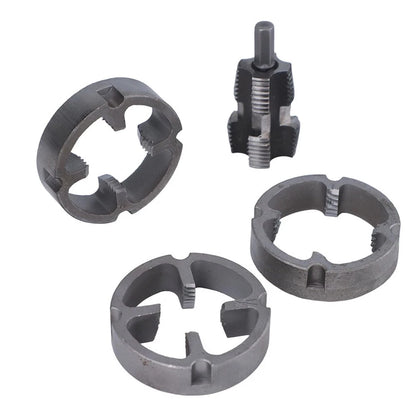2 Sets Electric Hole Opener & Water Pipe Die for PVC Pipe Threading