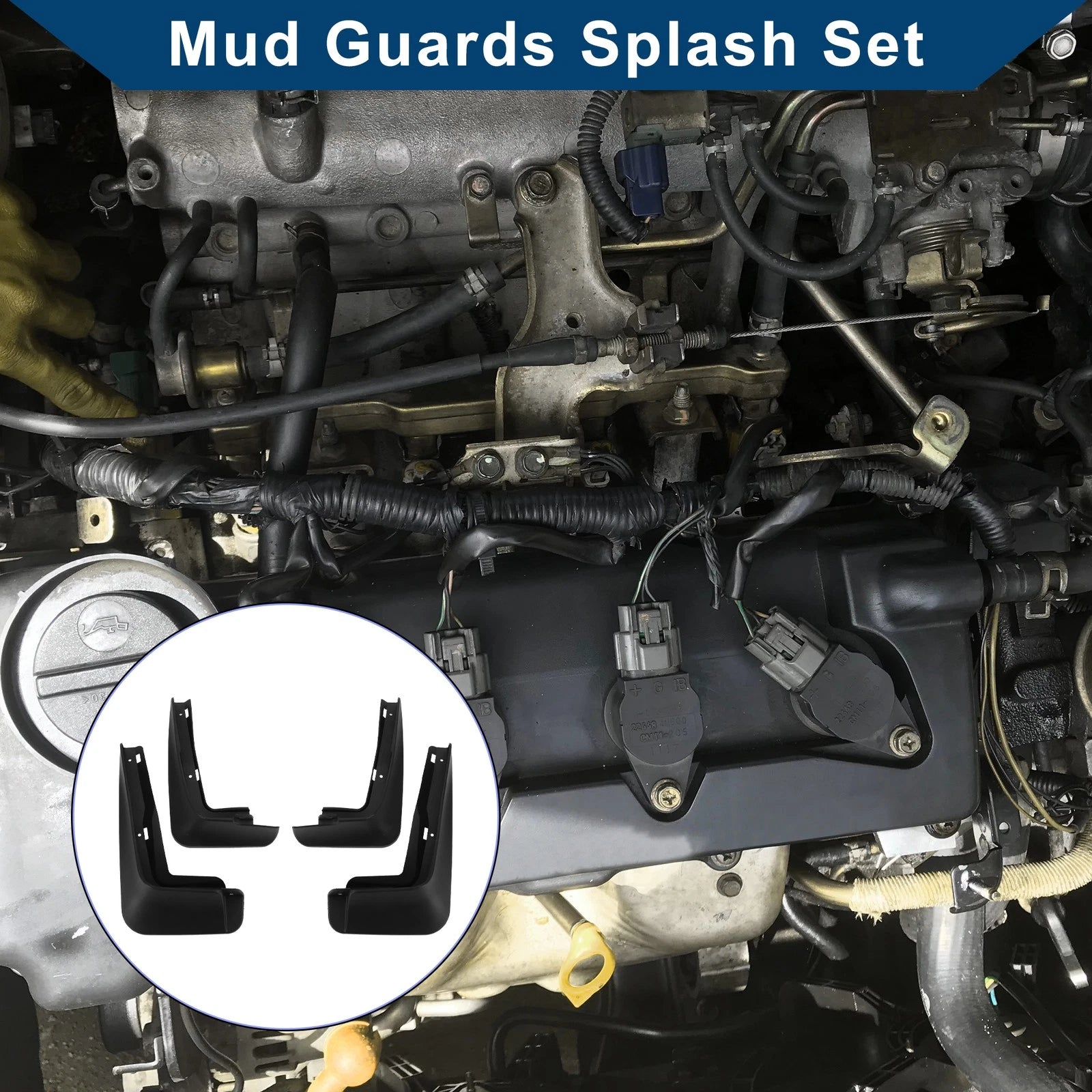 Mud Flaps Splash Guards 1 Set Mud Guards for BMW Mini Cooper (2022–2024)