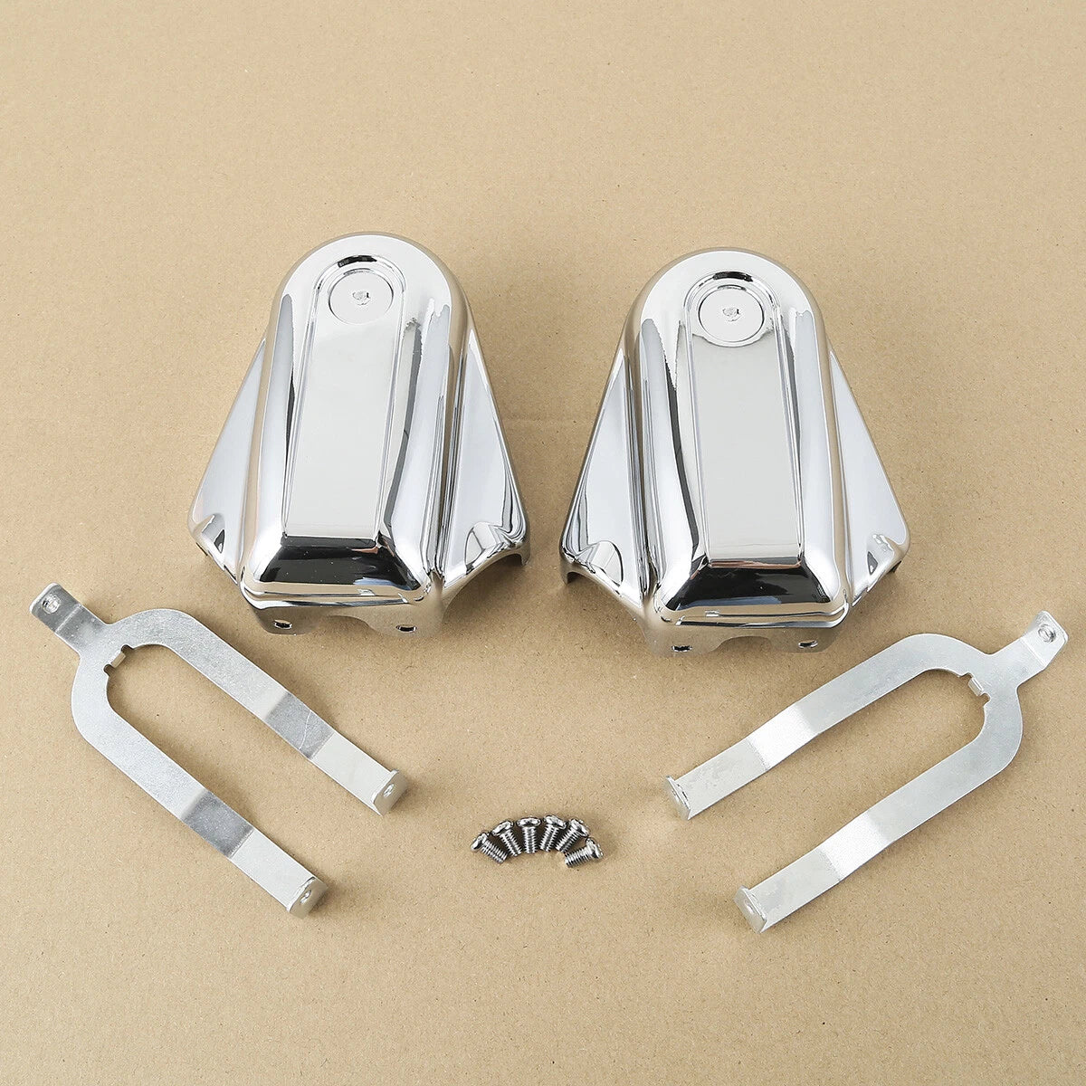 Chrome Rear Axle Covers for Harley Heritage Softail Classic (2008–2017)