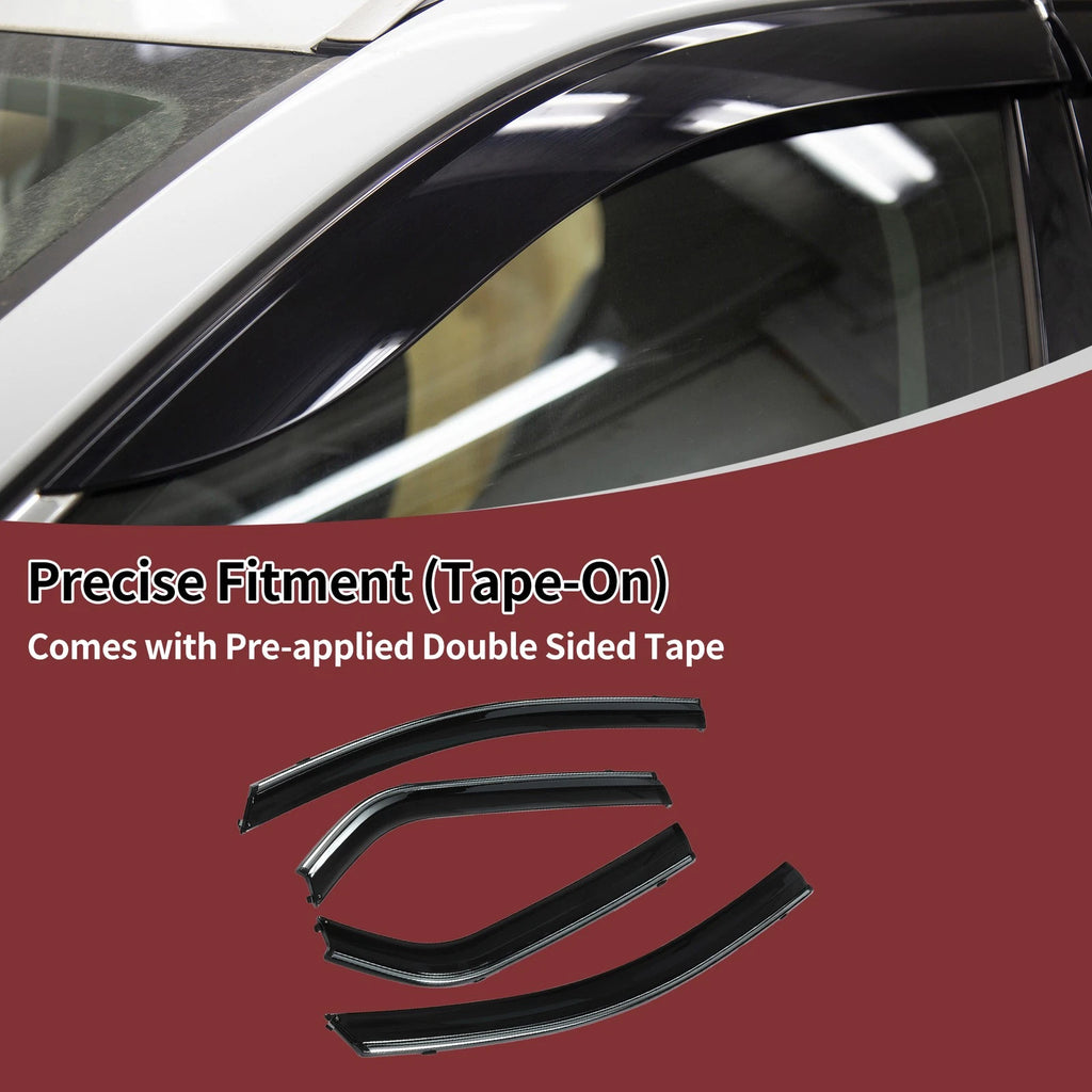 Window Deflectors Side Vent Visors 1 Set for Honda Fit Sedan (2007–2008)