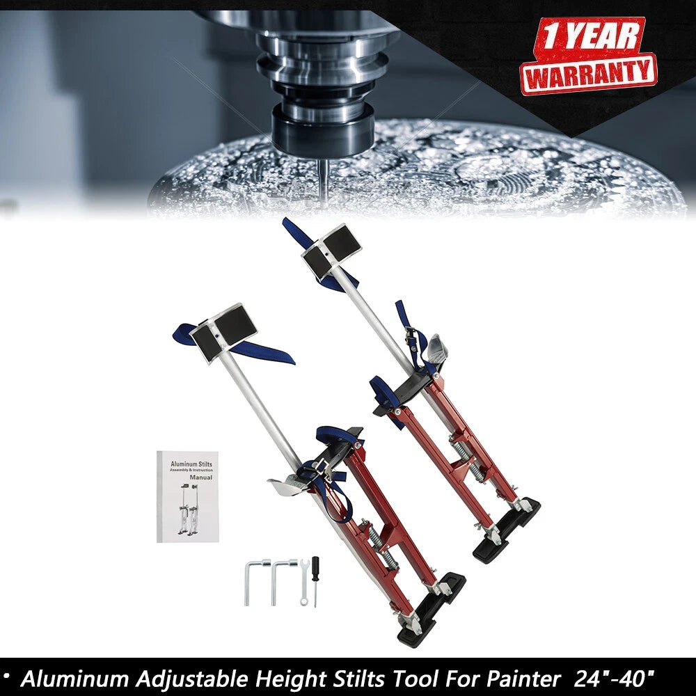 Adjustable Height Stilts for Painter Taping (24"-40")