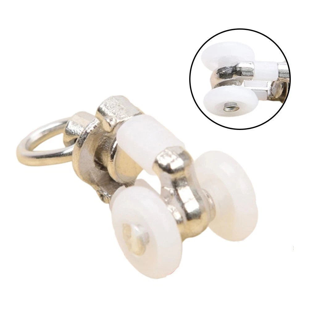 Set of 4 Silent Sliding Pulley Rollers for RV Room Divider Curtain Track