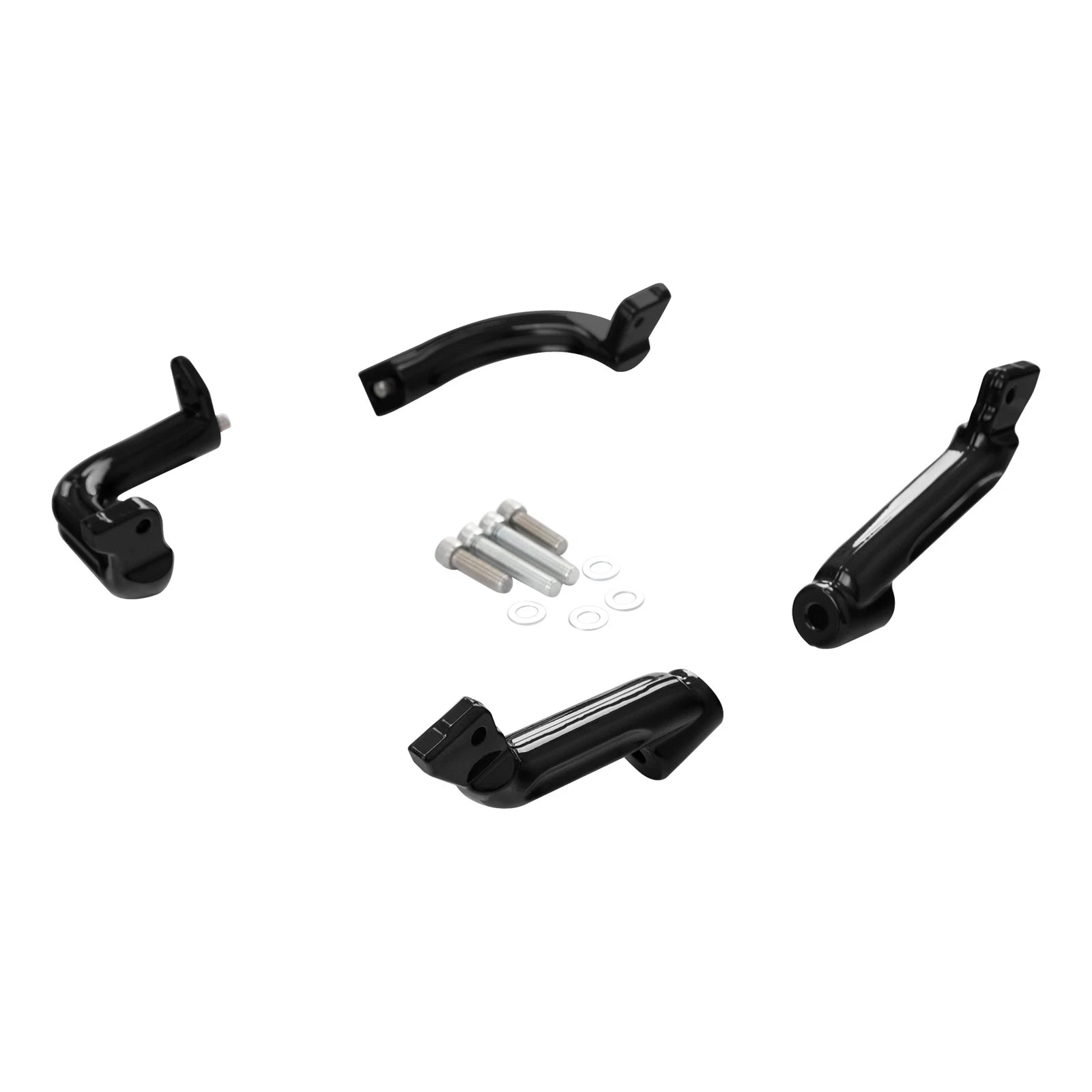 Driver Floorboard Mount Bracket Kit for Harley Touring (2017–2023) Black