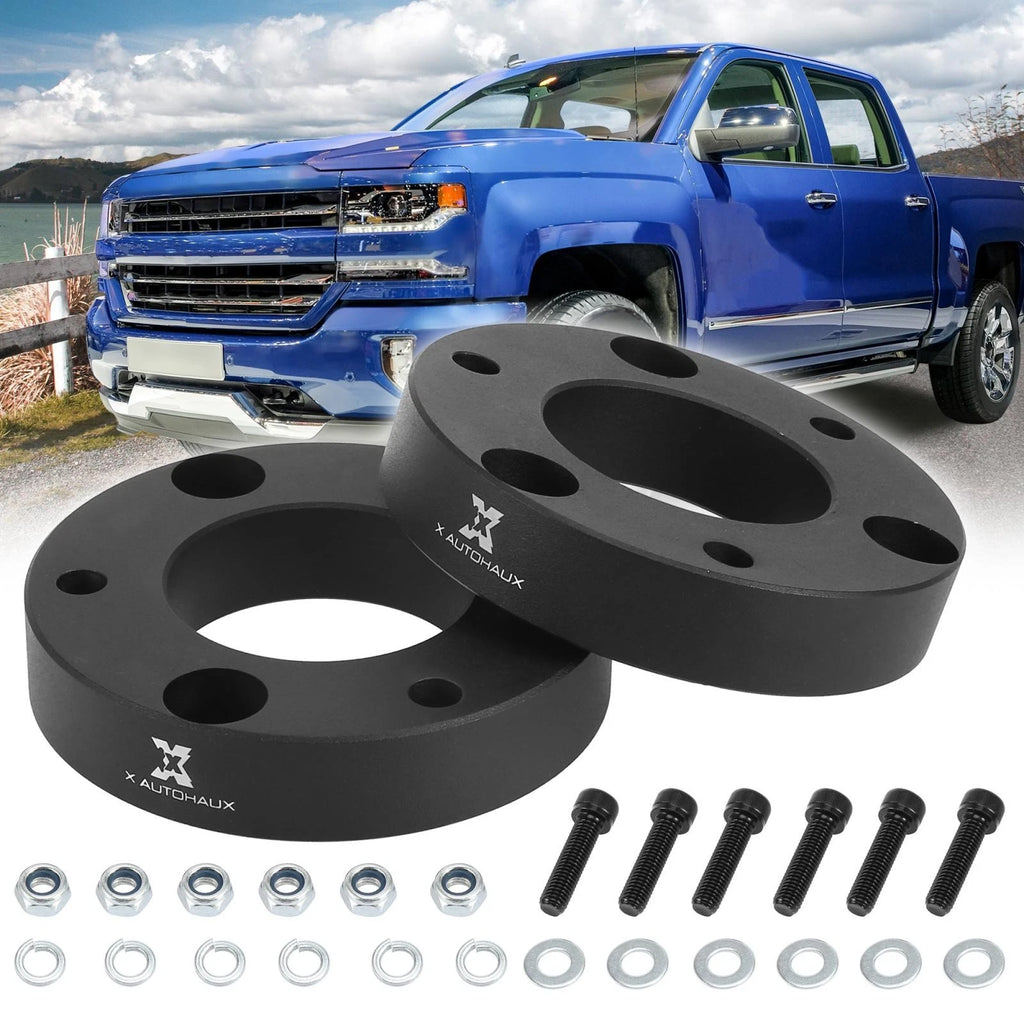 Front 2 Inch Leveling Lift Spacers Kit for GMC Sierra Silverado (2007–2019)
