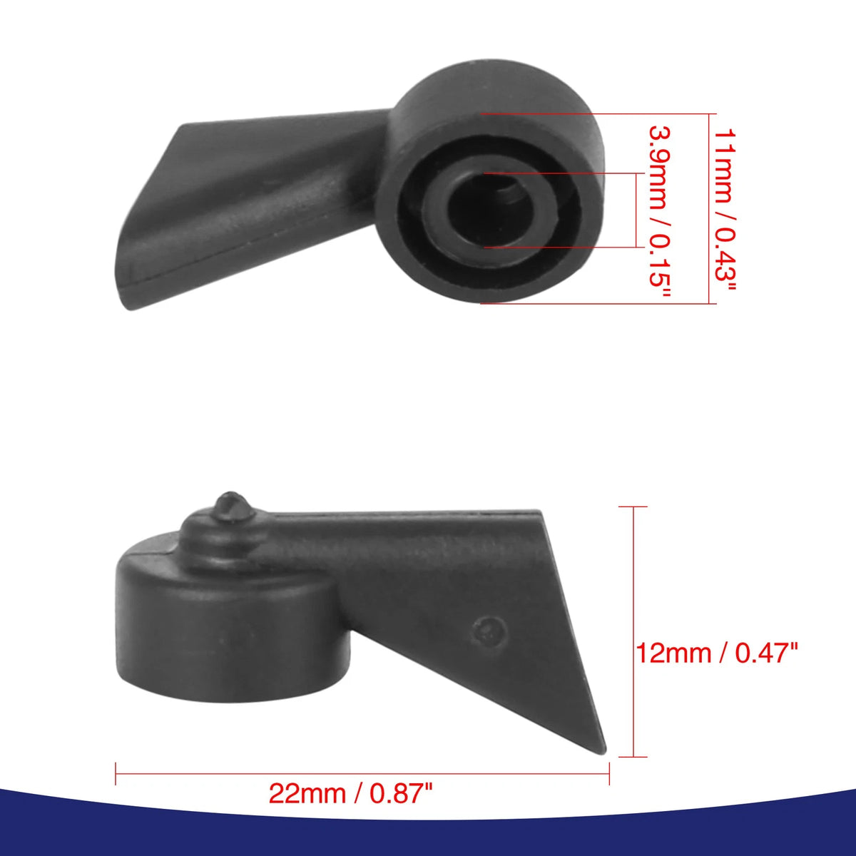Rear Windshield Washer Nozzle 2 Hole Replacement for Audi A1 A3 A4 Q7 ( )