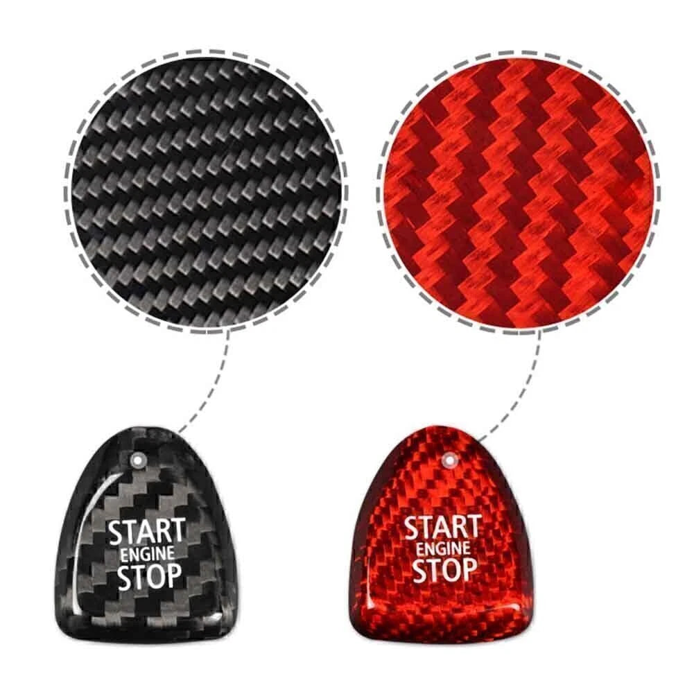 Carbon Fiber Keyless Start Button Cover for BMW Mini Cooper F Model (2014–2021)