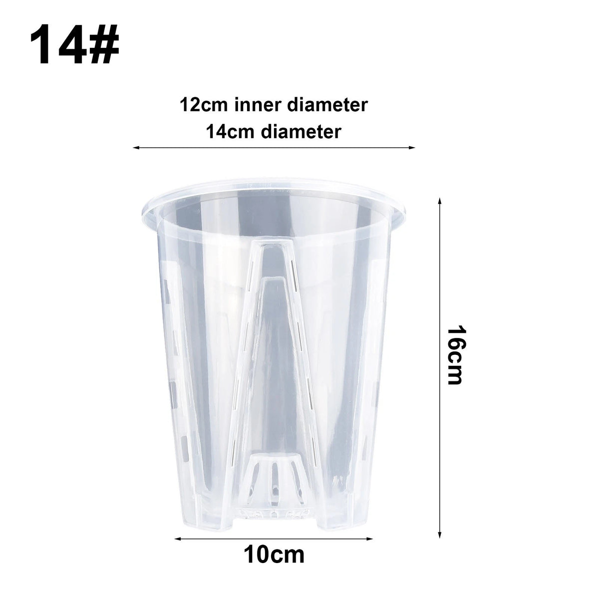 16cm Plastic Flower Pot for Home Balcony