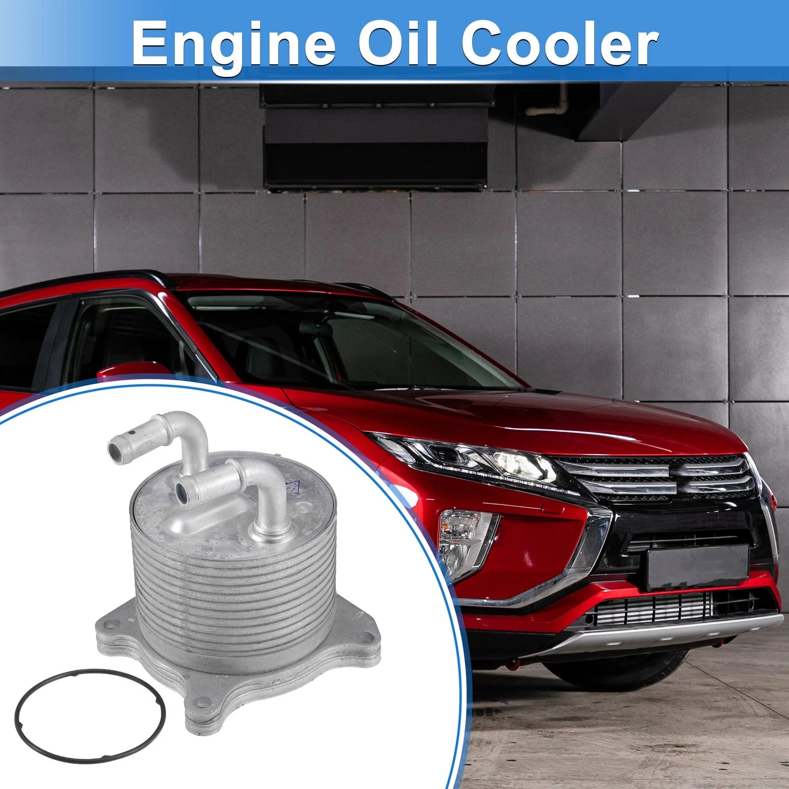 Engine Oil Cooler Assembly with Seals for Mitsubishi Lancer (2008–2013)