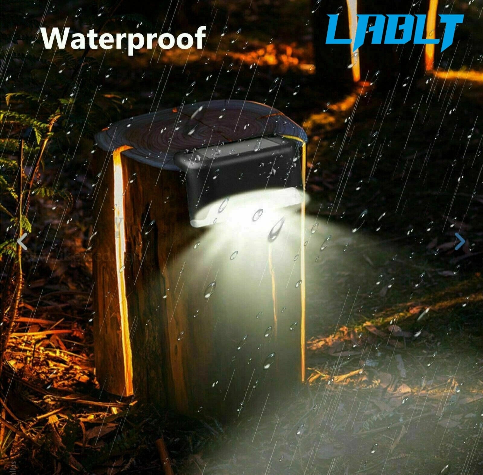 2X LED Solar Step Lights for Patio Deck Staircase Walkway Pool Garden