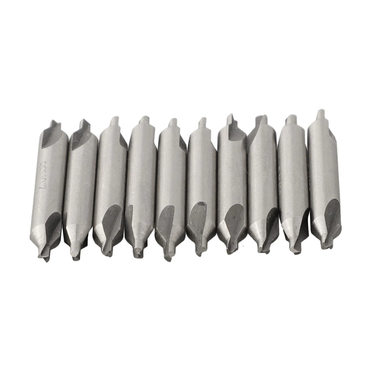 2mm Combined Drill Bits 60 Degree Countersinks - Silver Color, 5mm Diameter