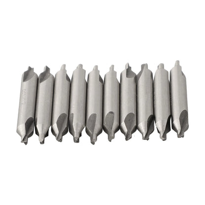 2mm Combined Drill Bits 60 Degree Countersinks - Silver Color, 5mm Diameter
