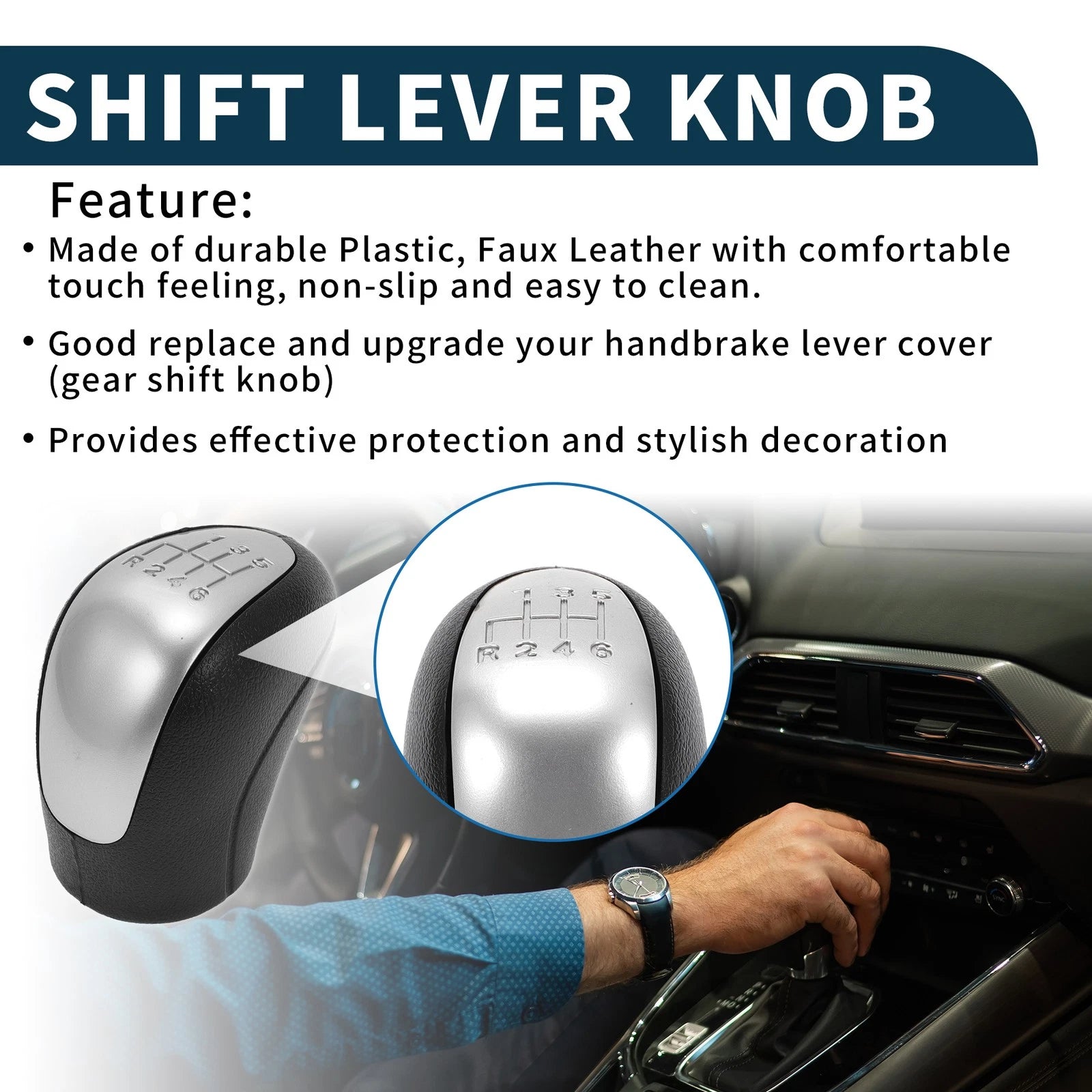 6 Speed Manual Gear Shift Knob Replacement for Mercedes-Benz Vito (2003–2020)