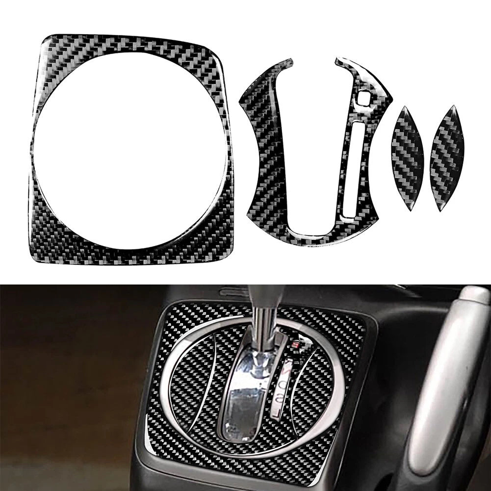 Carbon Fiber Gear Shift Panel Cover Trim for Honda Civic (2006–2011)