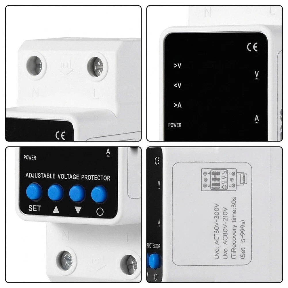 2P 80A Digital Voltage Current Power Protector for GPS6-VA5, GPS6-VAK