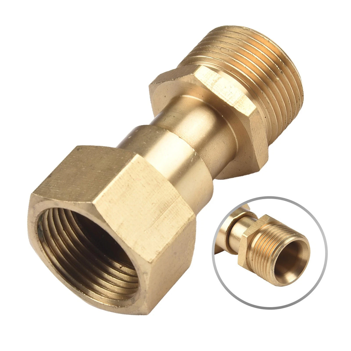 M22 14mm Brass Adapter for Pressure Washers (2010–2023)