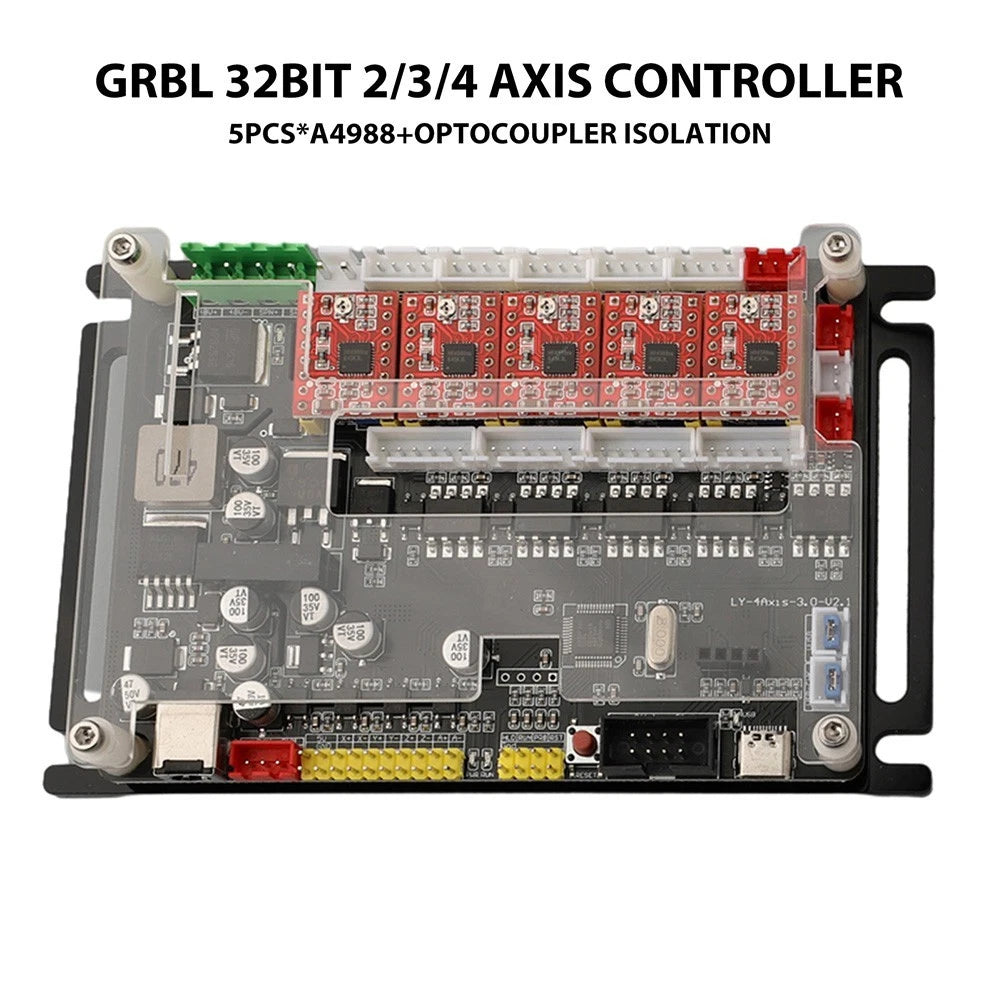 4Axis CNC Stepper Motor Driver Controller for Engraving Cutting Machines