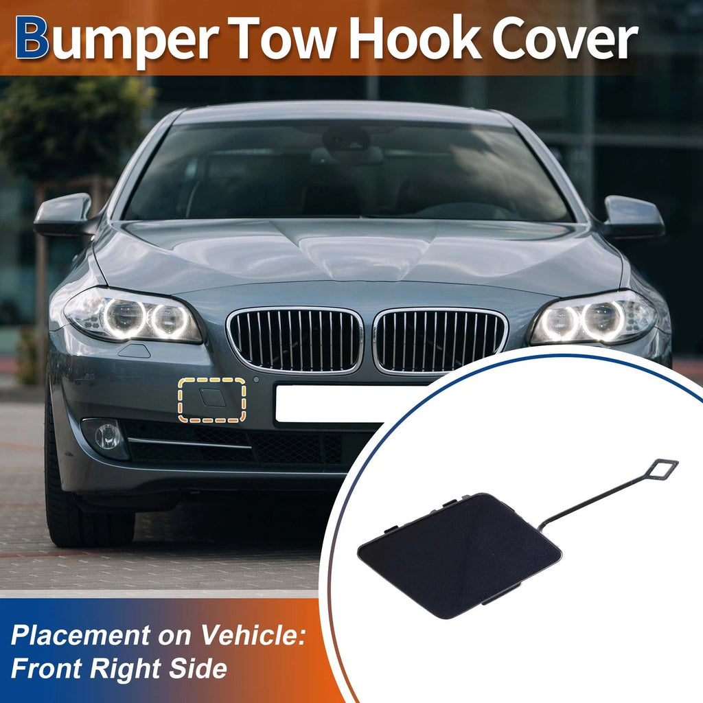 Front Right Tow Hook Cover Cap Replacement for BMW 51117332682 (2010–2016)