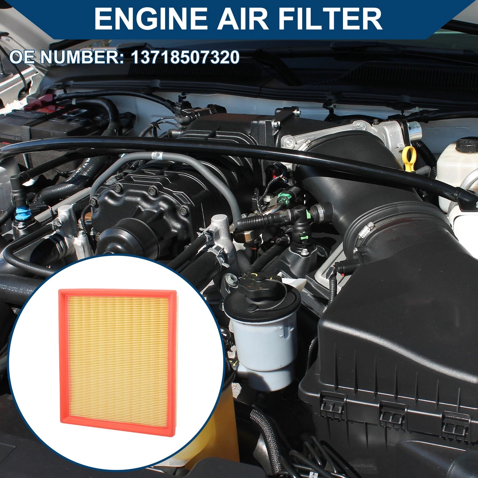 Engine Air Filter Replacement for BMW 228i 2.0L L4 (2014–2016)
