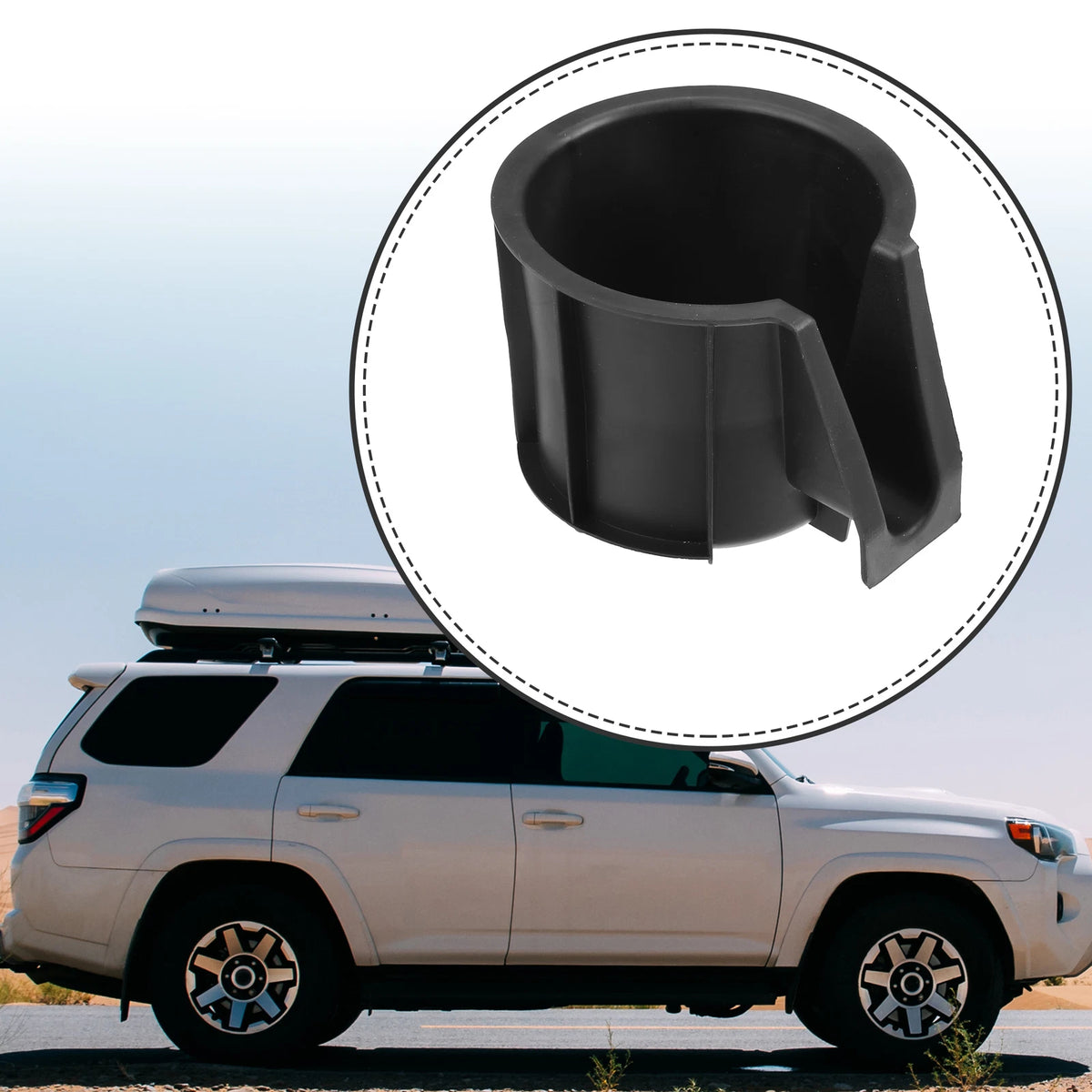 Car Cup Holder for Toyota 4Runner (2014–2021) ABS 66992-35030 Black
