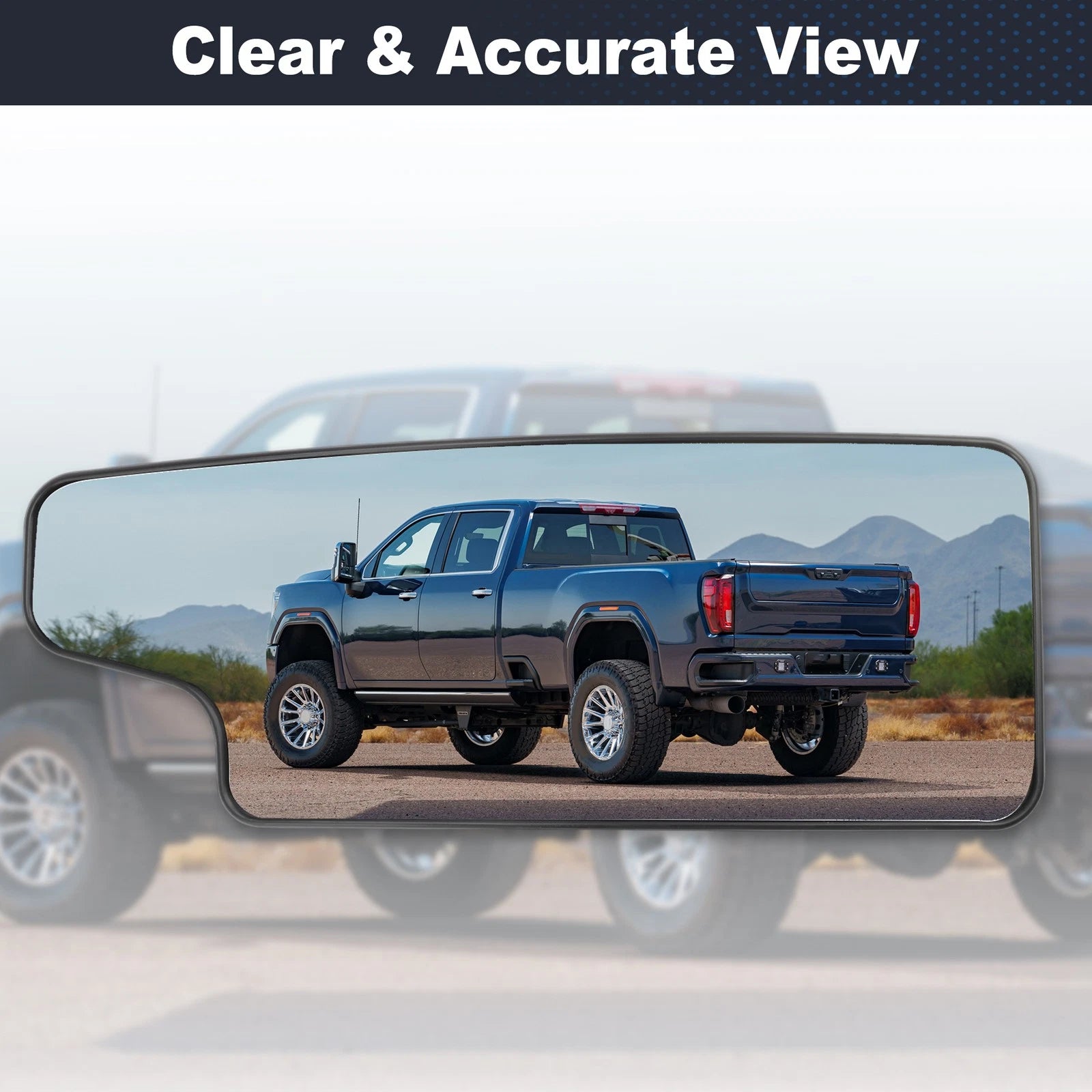 Right Lower Mirror Glass Replacement for Chevy Silverado GMC Sierra (2014–2018)