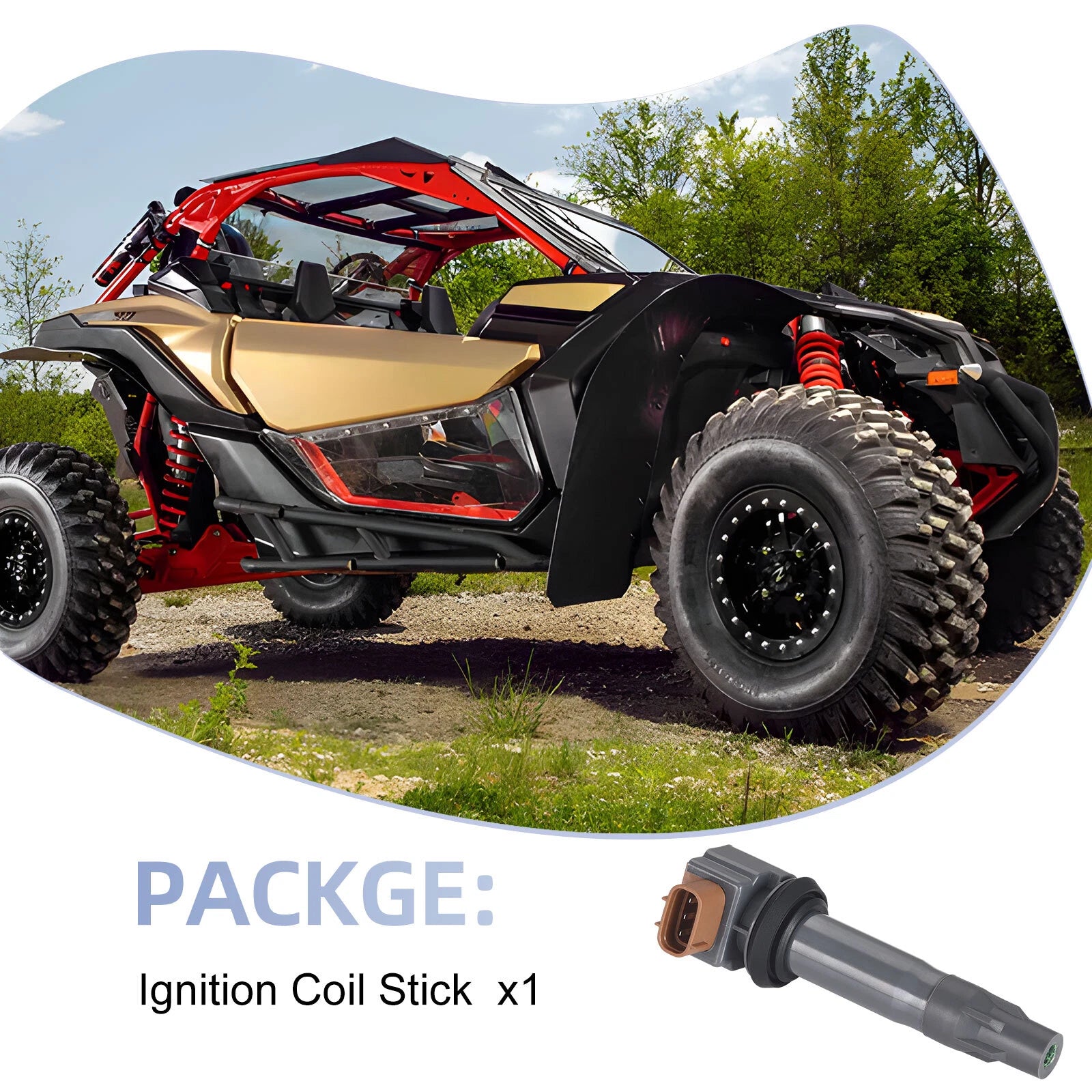 Ignition Coil Stick for Can-Am Maverick X3 Max R RR Turbo (2017–2022) 420666145