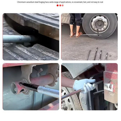 Seamless Construction Crowbar with Anti-Slip Grip for