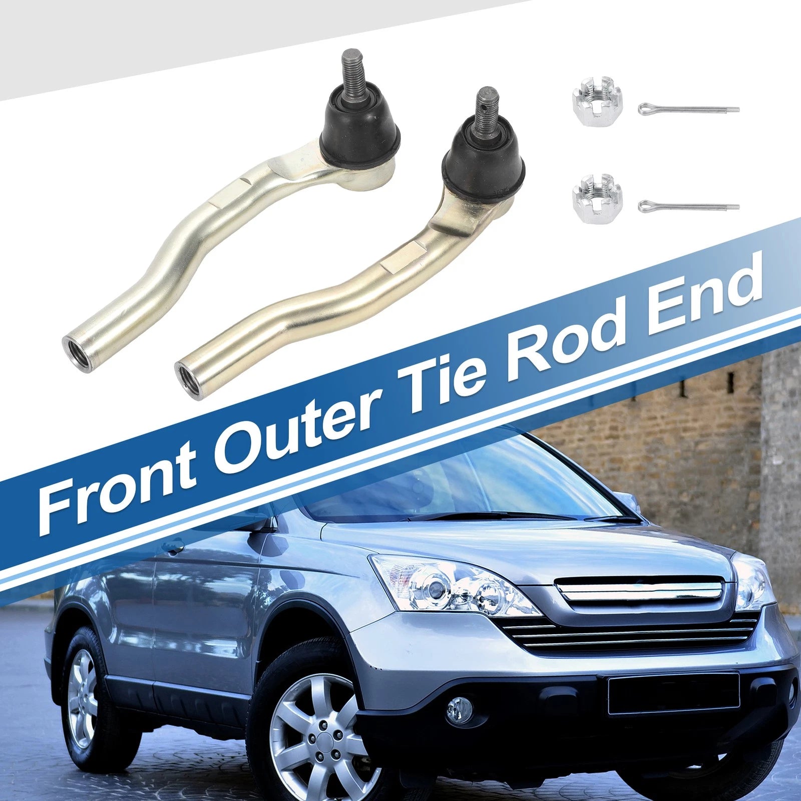 2pcs Front Outer Tie Rod Ends for Honda Fit 2015–2020