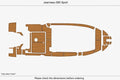 EVA Foam Teak Faux Deck Floor Pad for Jeanneau 695 Sport