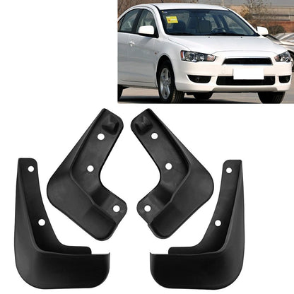 Set of 4 Mud Flaps Splash Guards for Mitsubishi Lancer 2009–2011