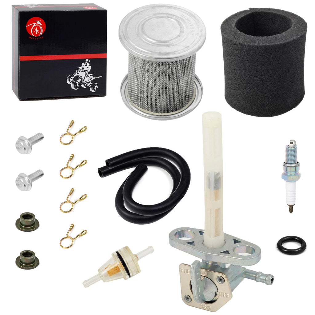 Air Filter Holder Kit + Fuel Valve Petcock for Honda XR80R XR100R CRF80F CRF100F (2000–2023)