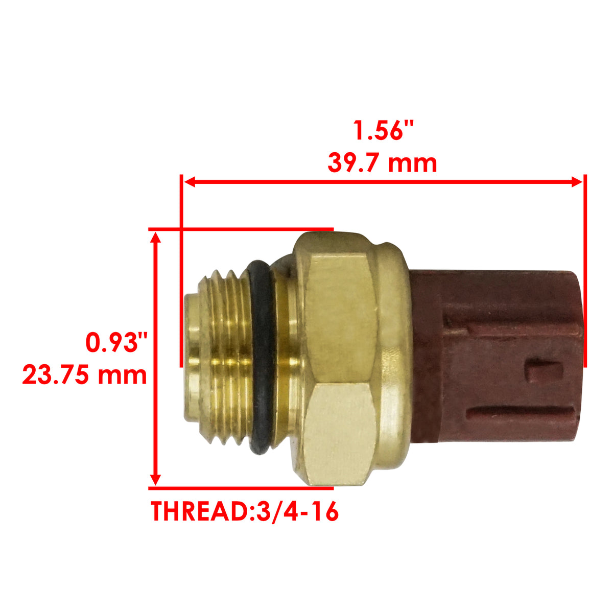 Radiator Fan Thermo Switch for Suzuki V-Strom DL1000 (2002–2008, 2009, 2012)