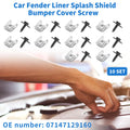 Set Fender Liner Splash Shield Screw for BMW 1 Series M (2011–2011)