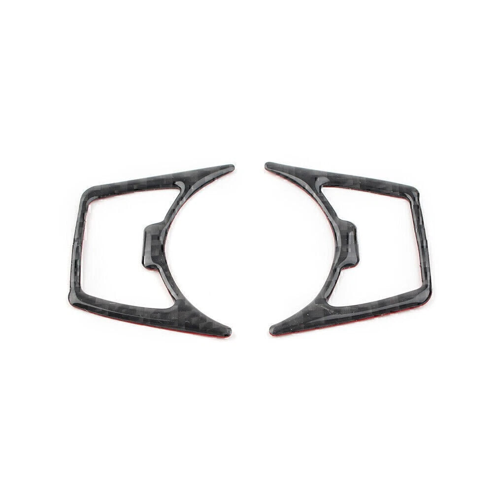 Carbon Fiber Car Headlight Switch Cover Frame Trim For Ford Mustang 2015-2019 cl
