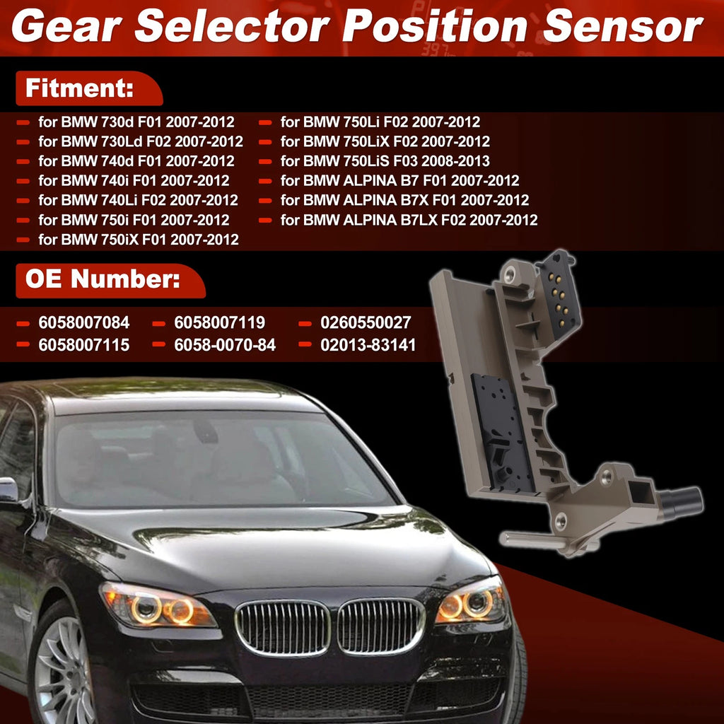 Gear Selector Position Sensor with Speed Sensor for BMW F01 F02 (2011–2012)