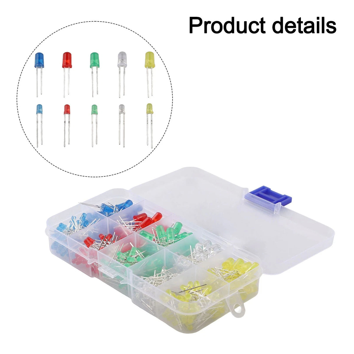 300 Pcs LED Kit for Christmas Lights (3mm/5mm) Energy-saving Long Lifespan