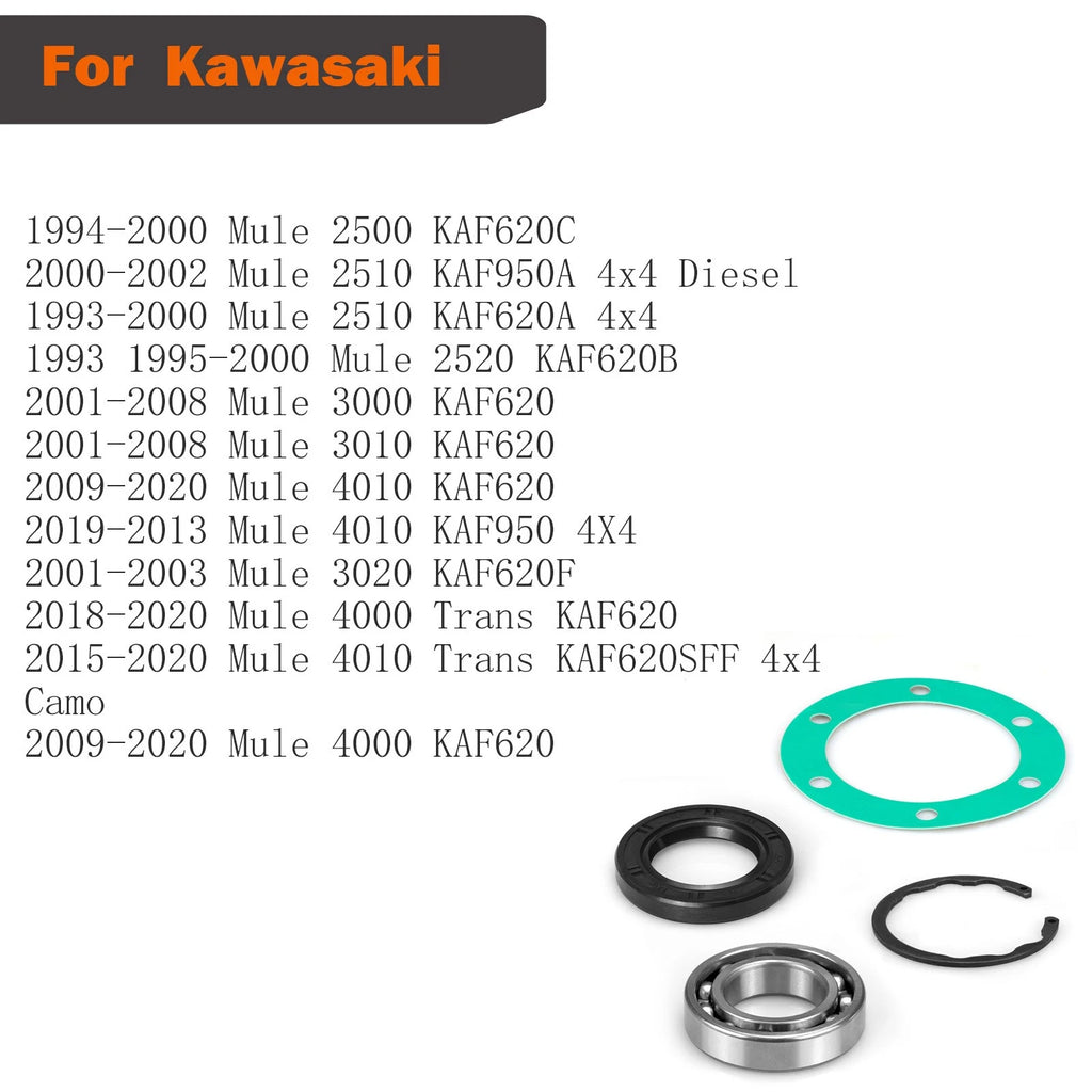 Rear Axle Bearing Seal & Gasket for Kawasaki Mule 2500 3000 3010 3020 4000 4010