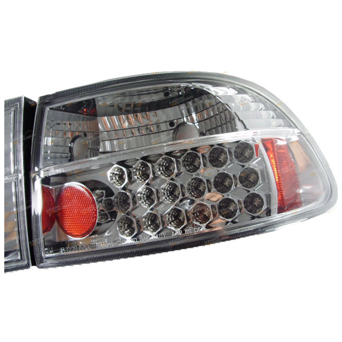 Set of 2 Altezza Clear LED Tail Lights for Honda Civic EG/EH 1991–1995
