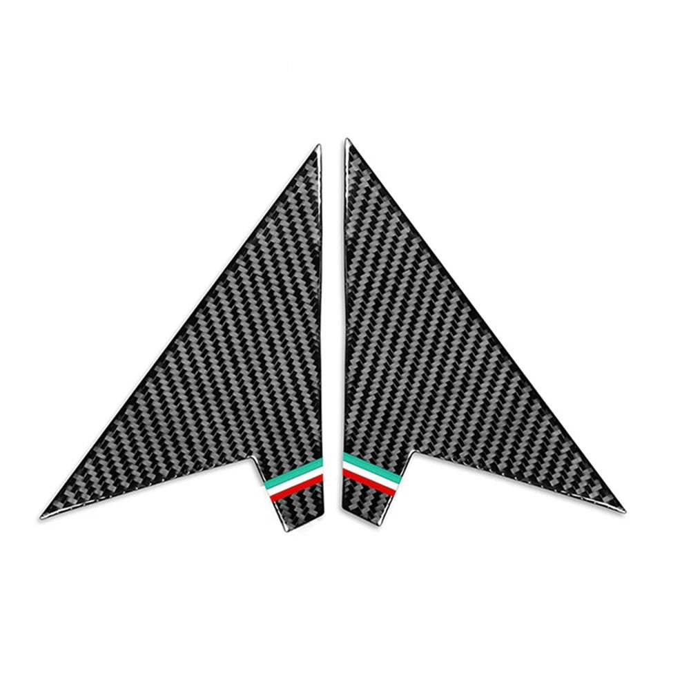 2X Interior Rearview Mirror A Pillar Panel Trim for Alfa Romeo Giulia (2017–2024)