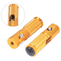 CNC Folding Foot Pegs Rear Set for Universal Motorcycle (Yellow)