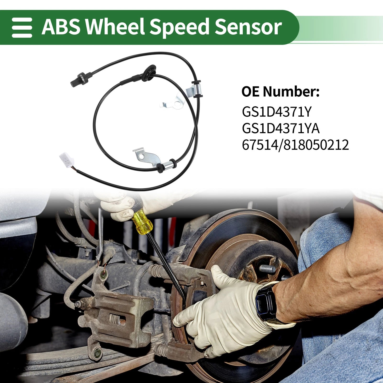 ABS Wheel Speed Sensor Replacement for Mazda 6 (2008–2011) Rear