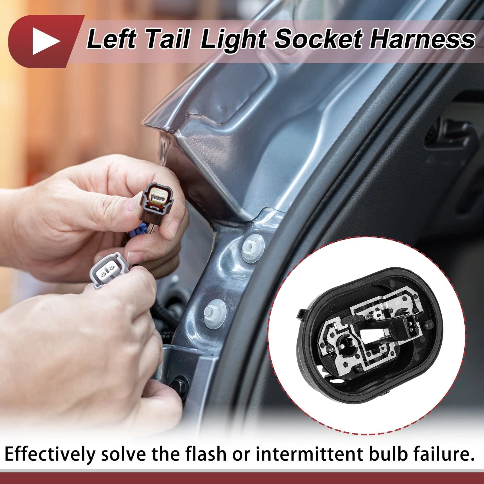 Right Tail Light Socket Wiring Replacement for Volkswagen Tiguan 5N (2009–2018)