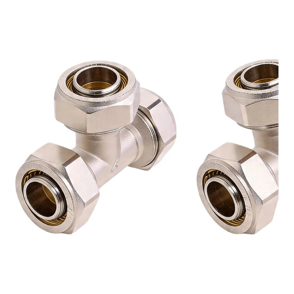 2 Pack 3/4 Tee Quick Connect Air Fitting for Compressed Air Systems