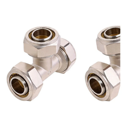 2 Pack 3/4 Tee Quick Connect Air Fitting for Compressed Air Systems