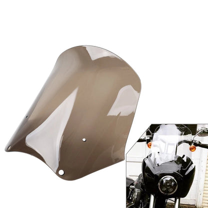 15" Smoke Front Windshield for Harley Dyna Low Rider Fat Street Bob (2006–2017)