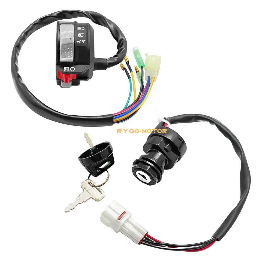 Start Stop Kill Switch & Ignition Key Switch for Yamaha Bear Tracker 250 (2000–2007)