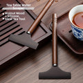 Squeegee Tool for Tea Table - Walnut Wood Handle, Flexible Silicone 17.8cm