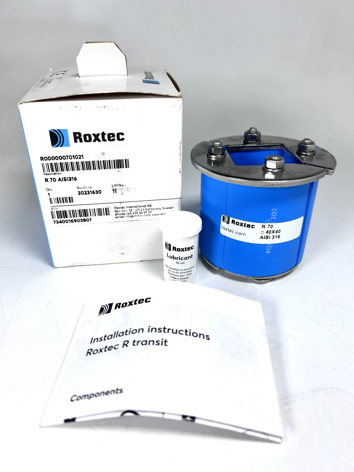 Roxtec R000000701021 R70 Cable Frame Fitting with Lube for
