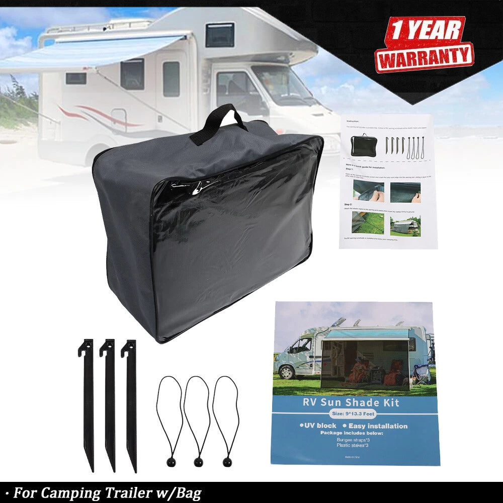 Sun Shade Kit for RV Awning (Camping Trailer)